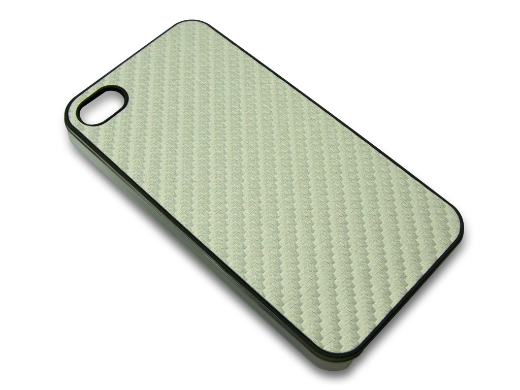 Sandberg Cover 4/4S fiber skin Silver