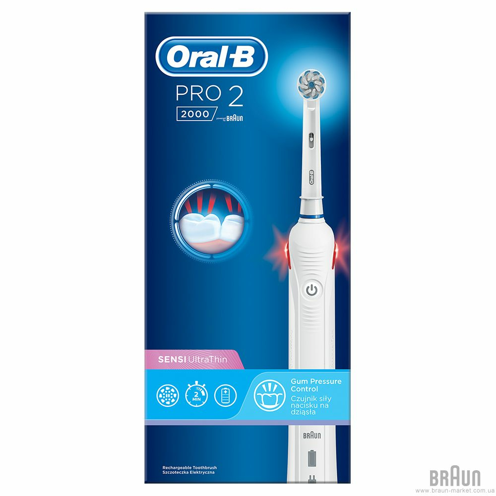Braun D501.513.2 electric toothbrush Adult Rotating toothbrush White – image 4