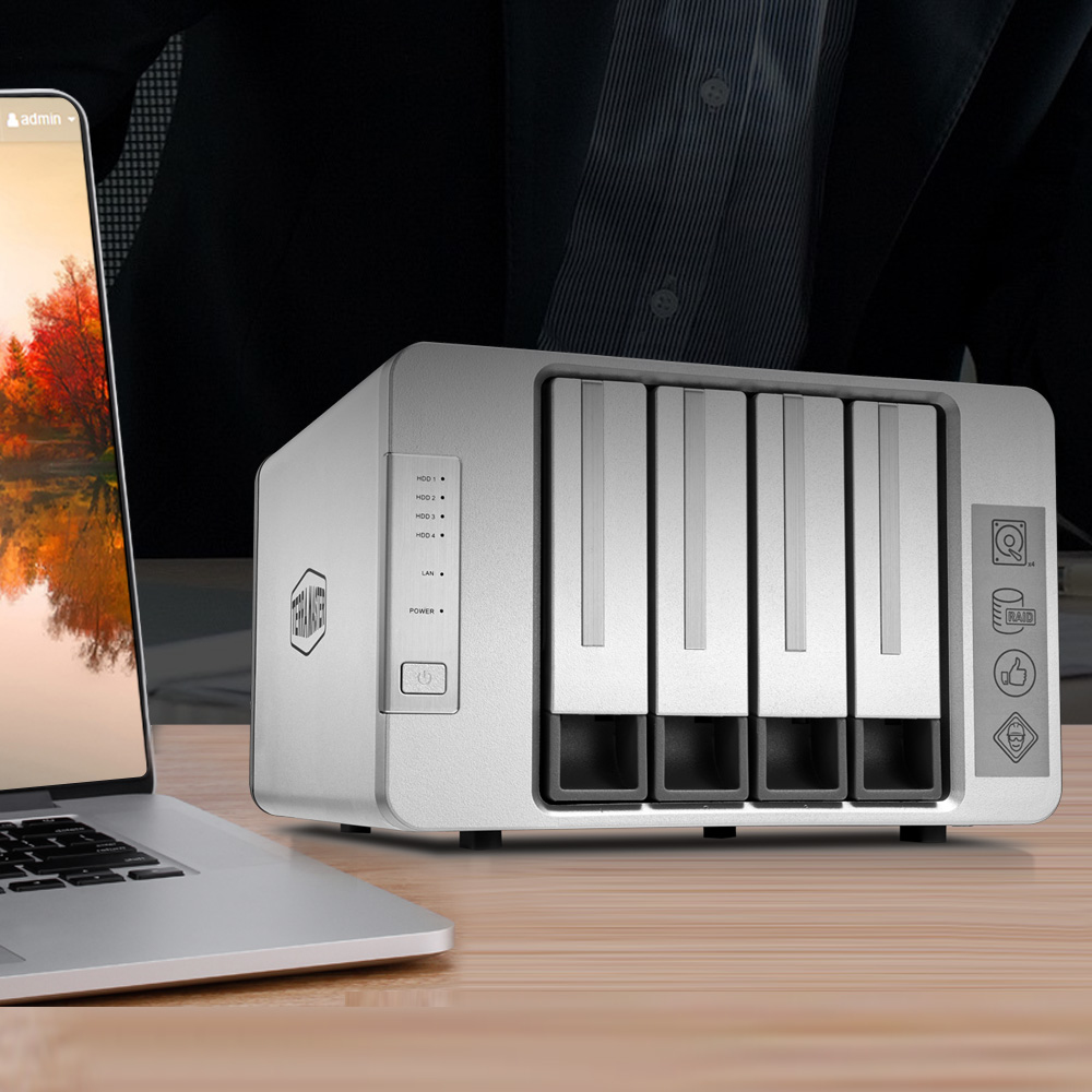 TerraMaster F4-210 NAS/storage server Desktop Realtek RTD1296 – image 6