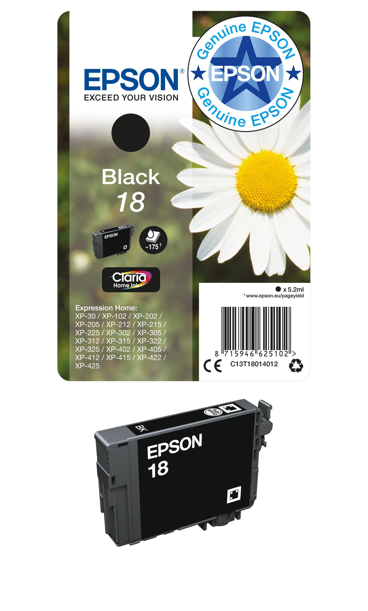 Epson Daisy 18 Claria Home Single Black Ink – image 3