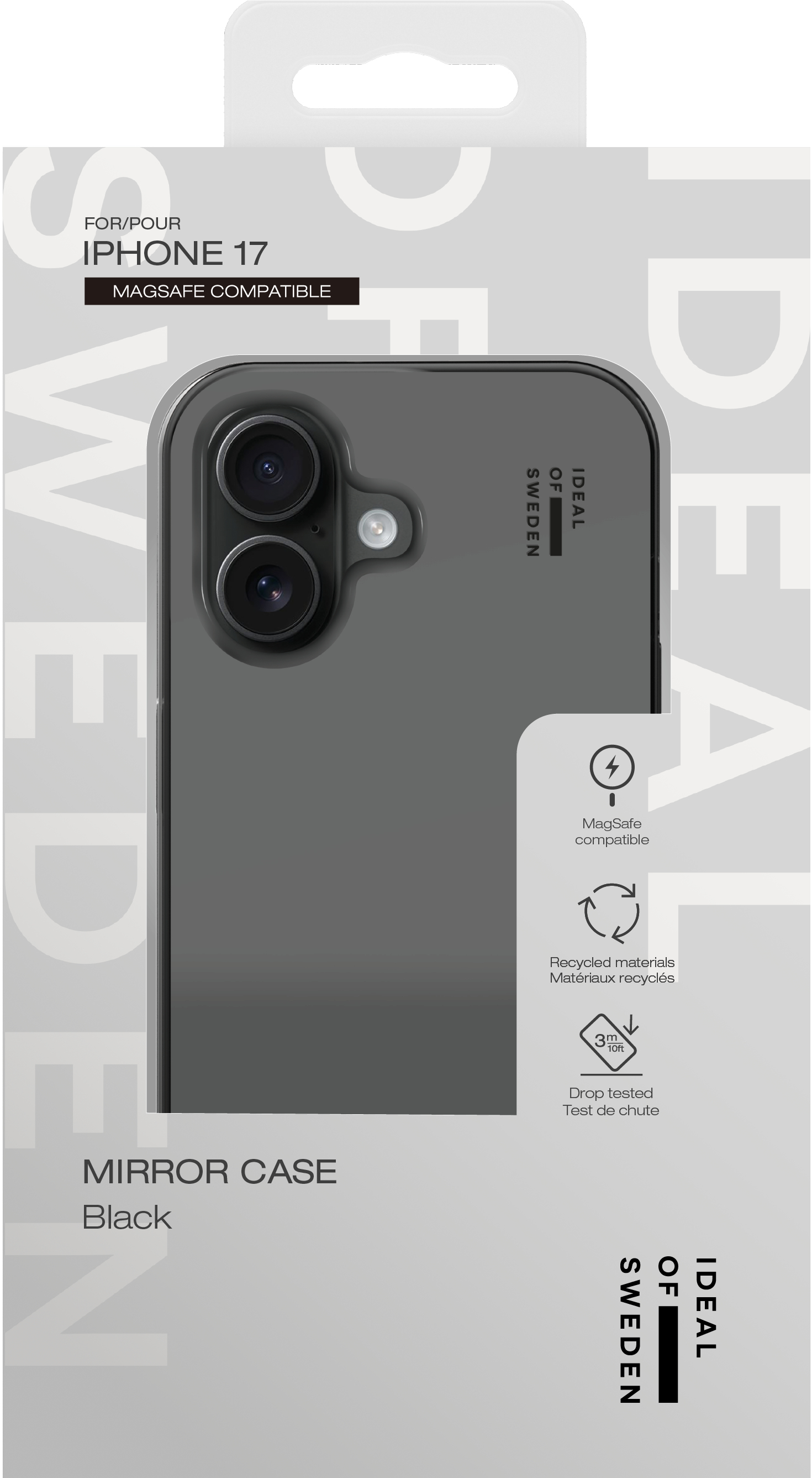 iDeal of Sweden Mirror Case MagSafe iPhone 17 Mirror Black – image 3