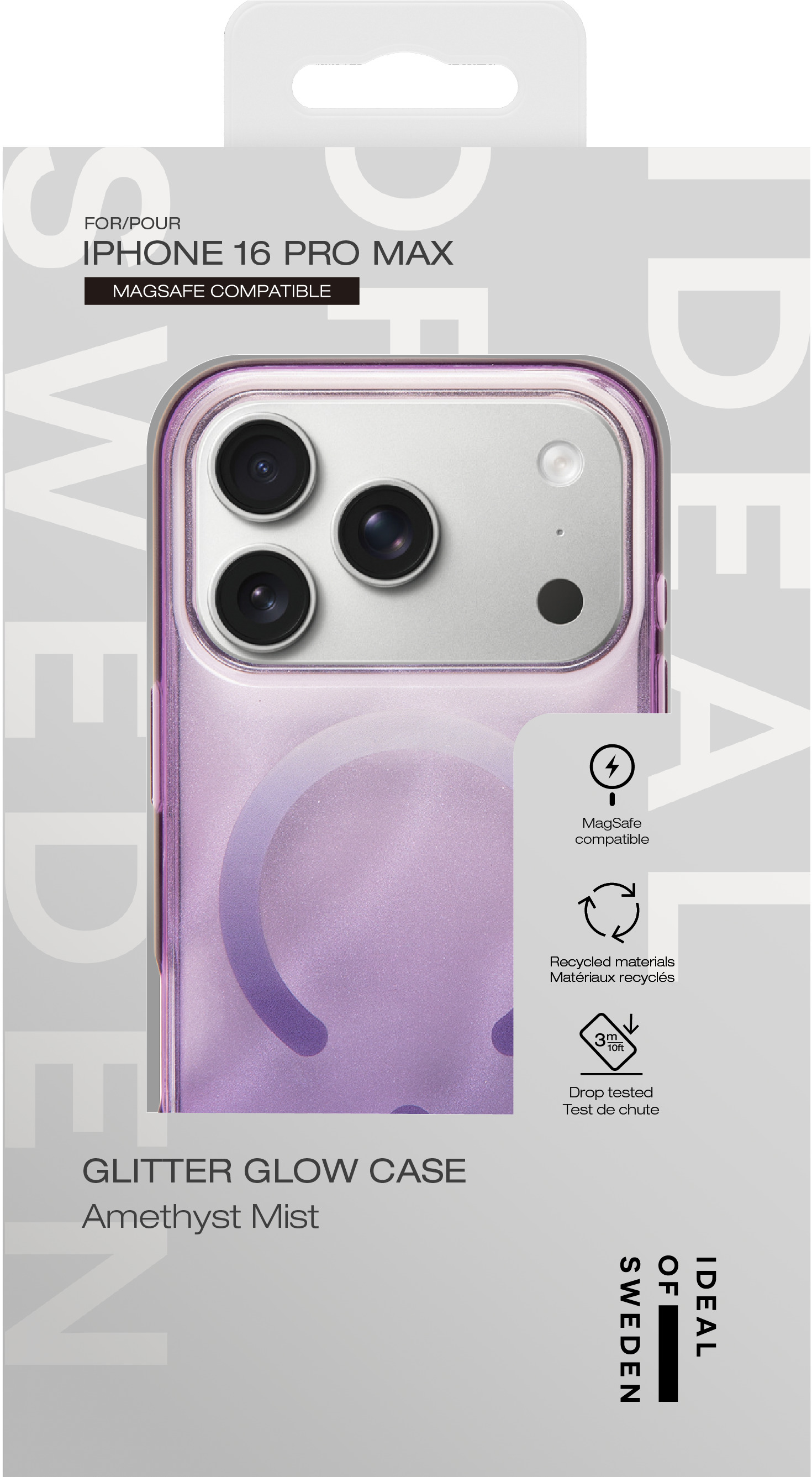 iDeal of Sweden Clear Case MagSafe iPhone 16 Pro Max Amethyst Mist – image 4