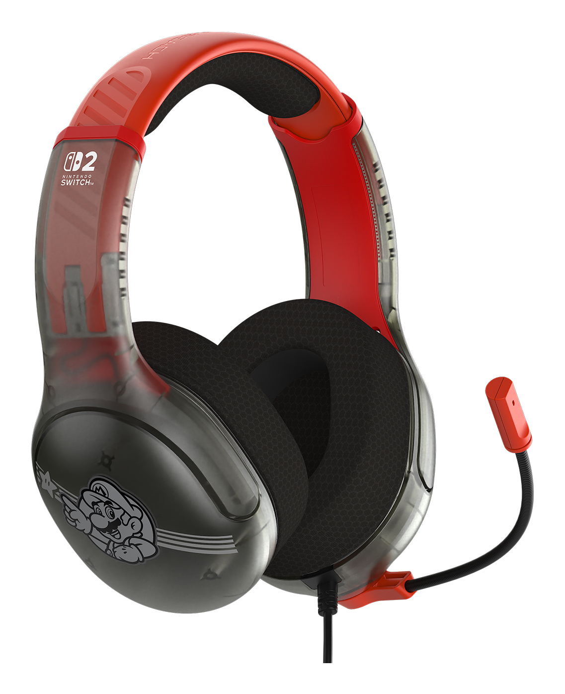 Turtle Beach Airlite Fit Mario Star Casque de Gaming Filaire sous Licence Officielle pour Nintendo Switch 2
