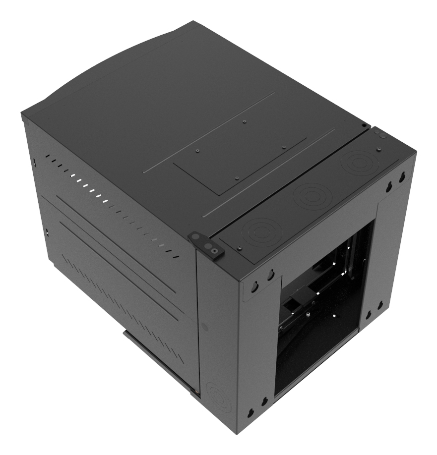 Vertiv WDX 11U Wall mounted rack Black – image 2
