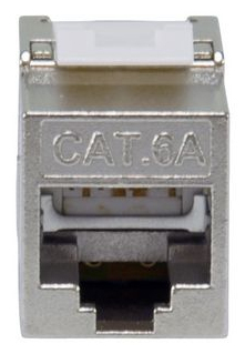 Equip Keystone Jack geschirmt Cat6A LSA schlank wzf.8Stk sil Keystone