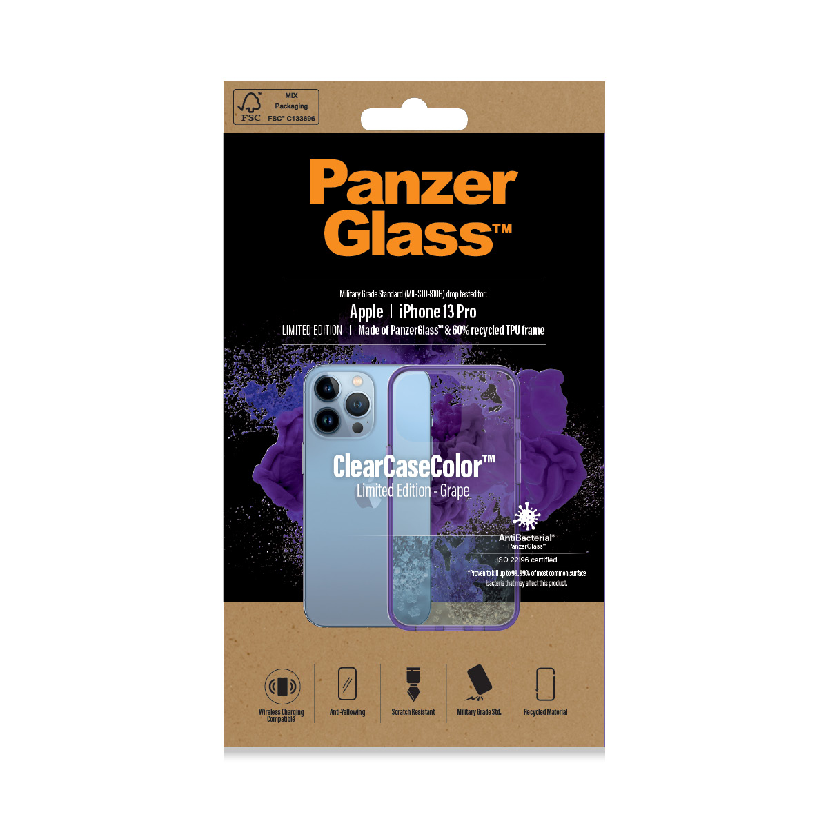 PanzerGlass ® ClearCaseColor™ iPhone 13 Pro - Grape – image 2