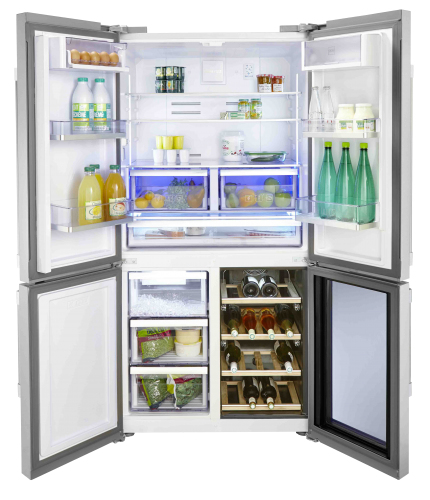 Beko GN1416220CX side-by-side refrigerator Freestanding – image 2