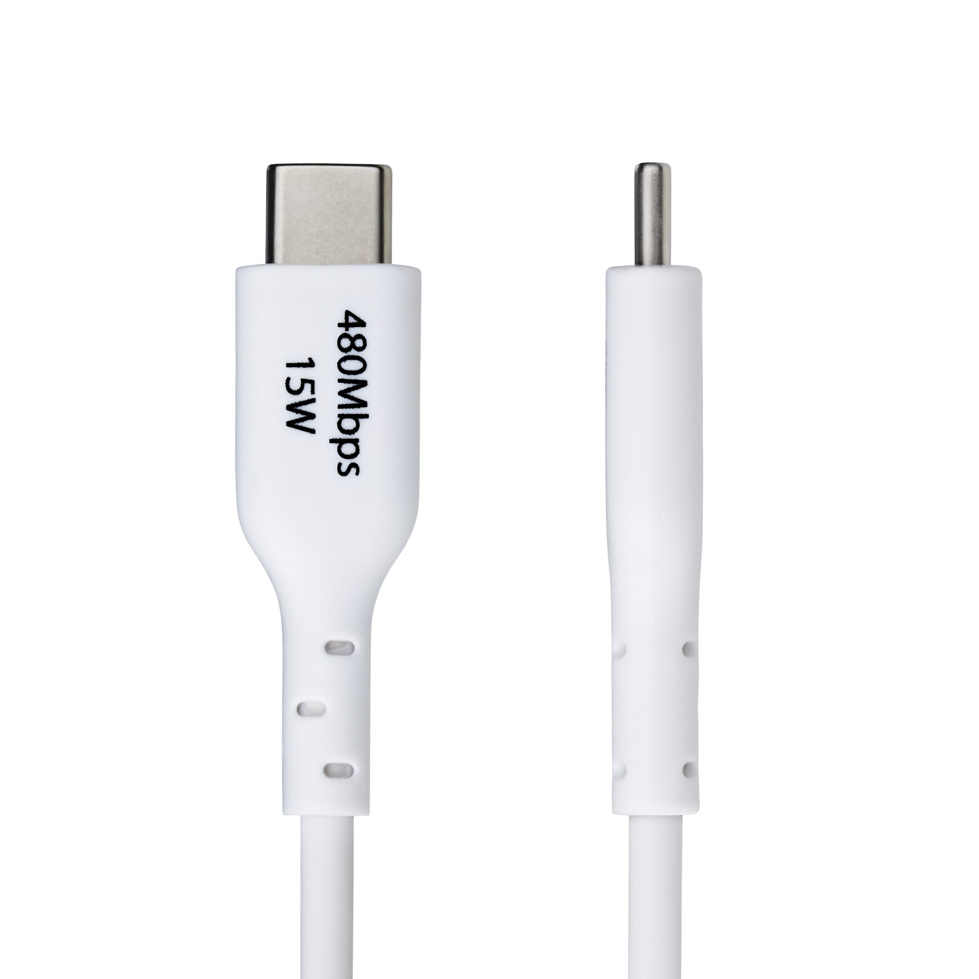 Resim StarTech.com USB2AC1MNCWHE USB 2.0 Type-A - Type-C Kablosu, 1m, Beyaz