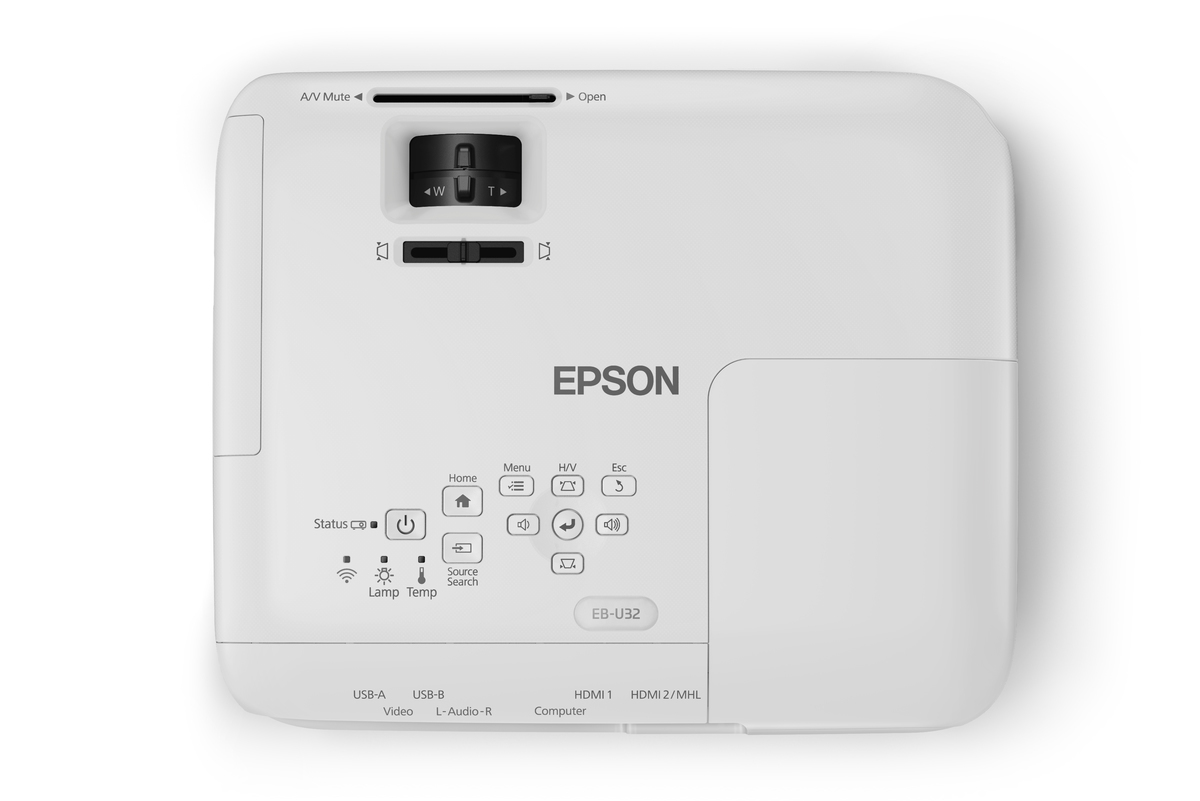 Epson PowerLite U32+ Standard throw projector 3200 ANSI lumens 3LCD WUXGA (1920x1200) Black, White – image 5