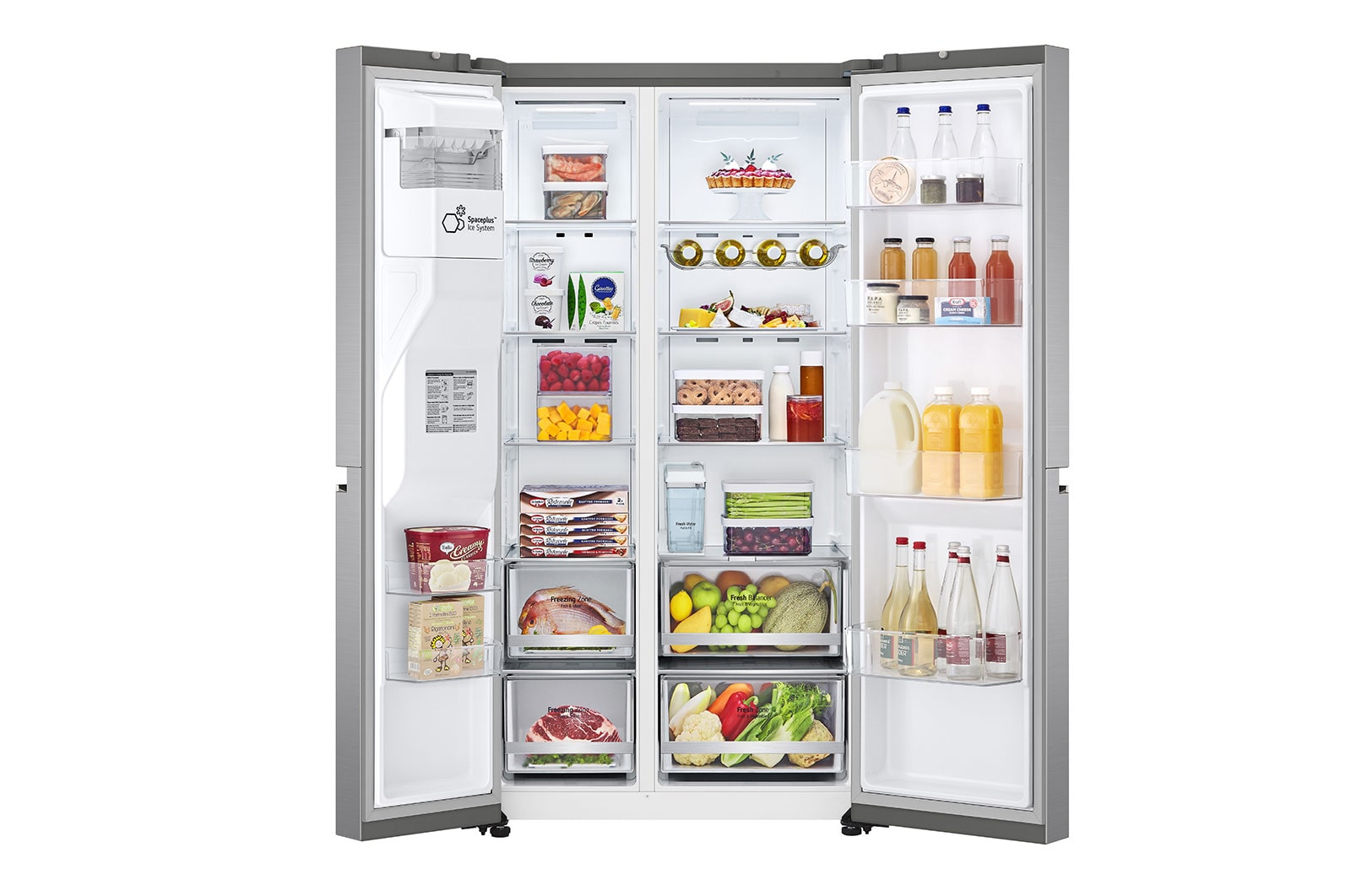 LG GSLV71PZLE side-by-side refrigerator Freestanding – image 7