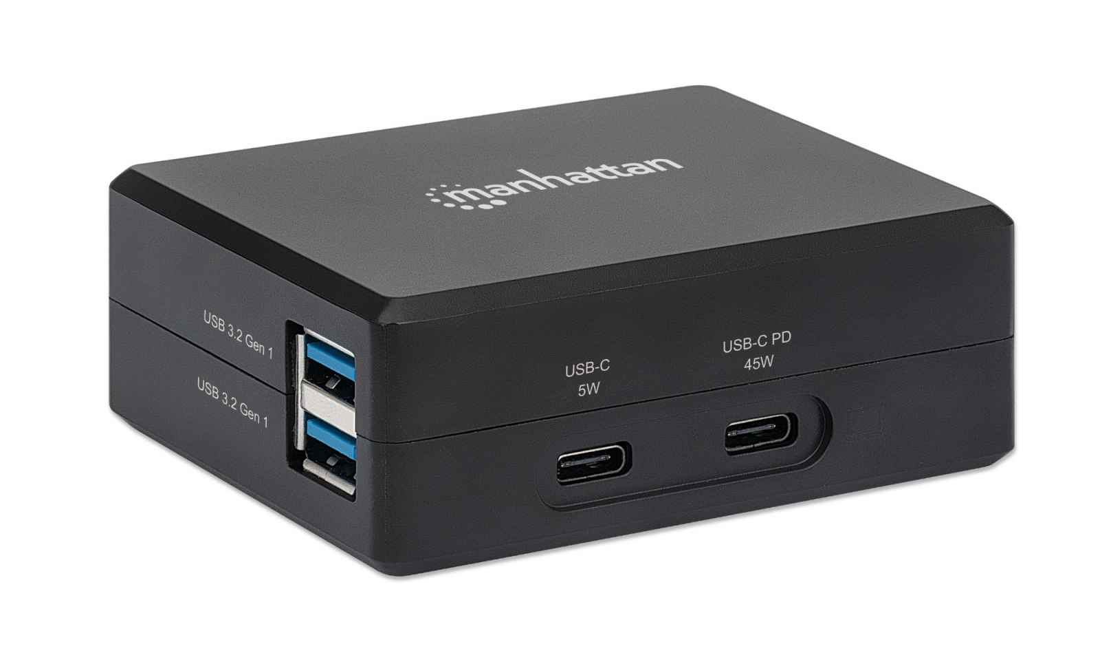 Manhattan Smart Video Multiport Dock, Ports (x5): HDMI Port, USB-A (x2), USB-C (x2), With Power Delivery to USB-C Port, Internal Power Supply, Ultra-Compact, De – image 3
