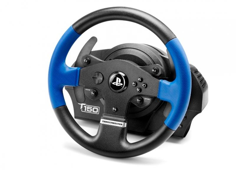 Thrustmaster 4160633 Gaming Controller Black, Blue Steering wheel + Pedals PC, PlayStation 4, Playstation 3