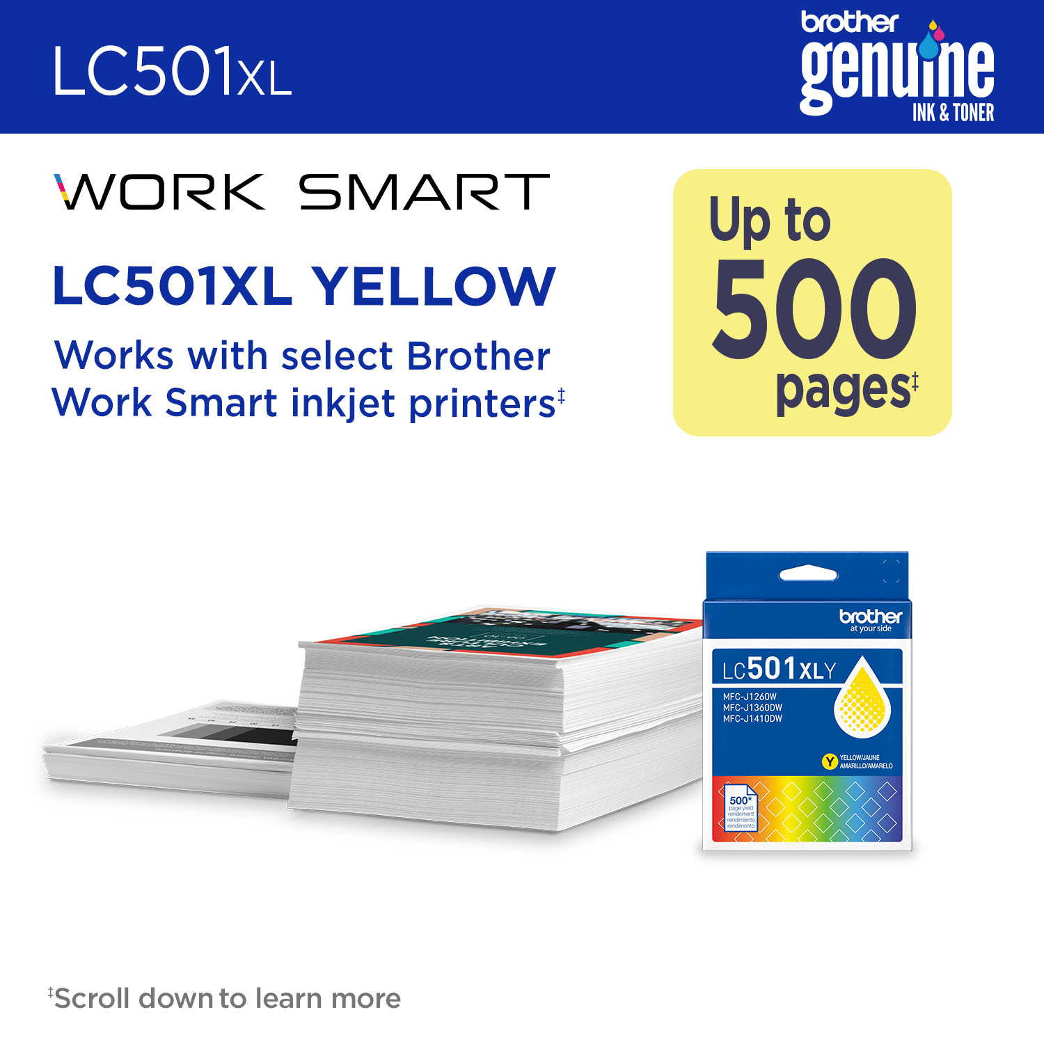 Brother LC501XLYS ink cartridge 1 pc(s) Original High (XL) Yield Yellow – image 2