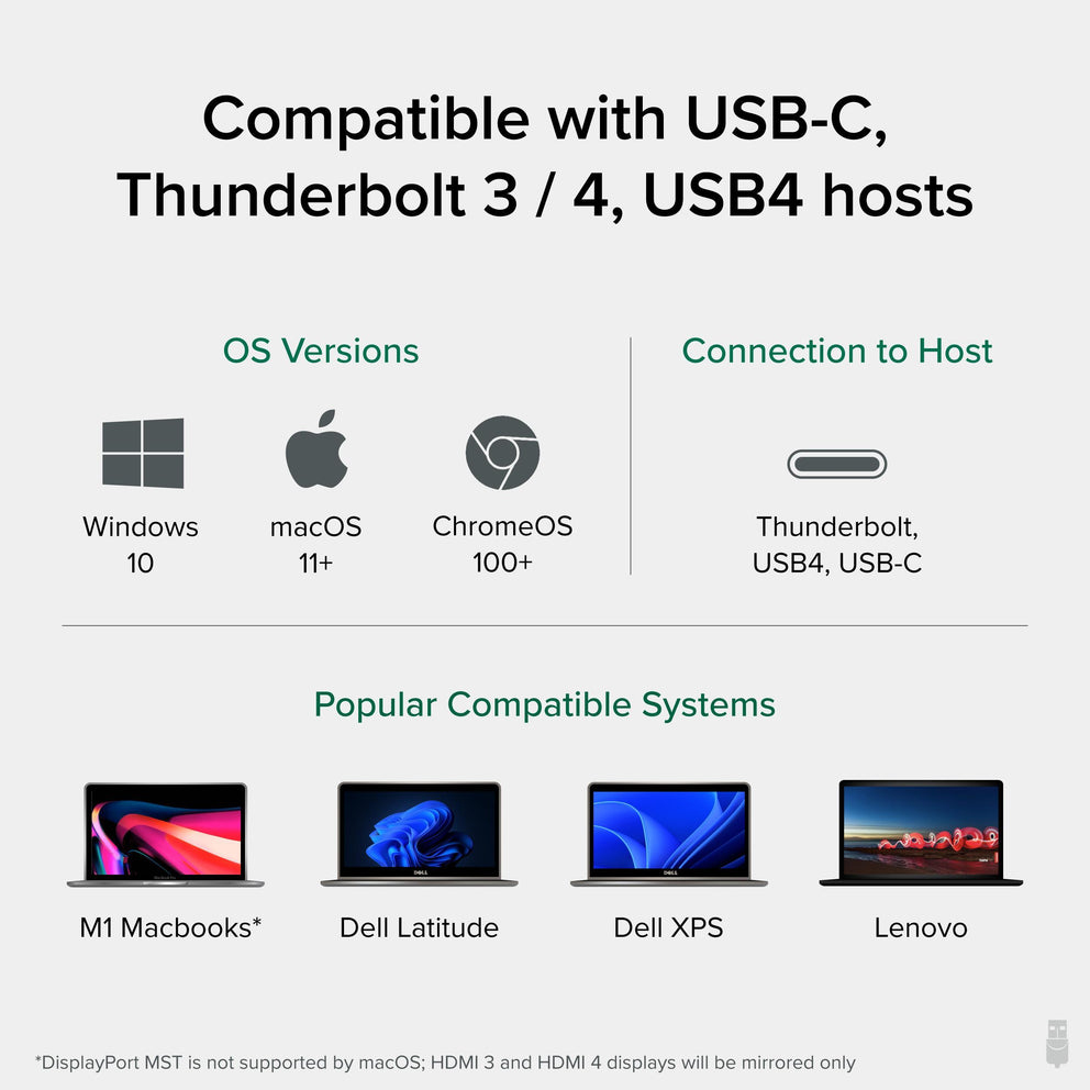 Plugable Technologies UD-3900C4 laptop dock/port replicator Wired USB 3.2 Gen 2 (3.1 Gen 2) Type-C Black – image 6