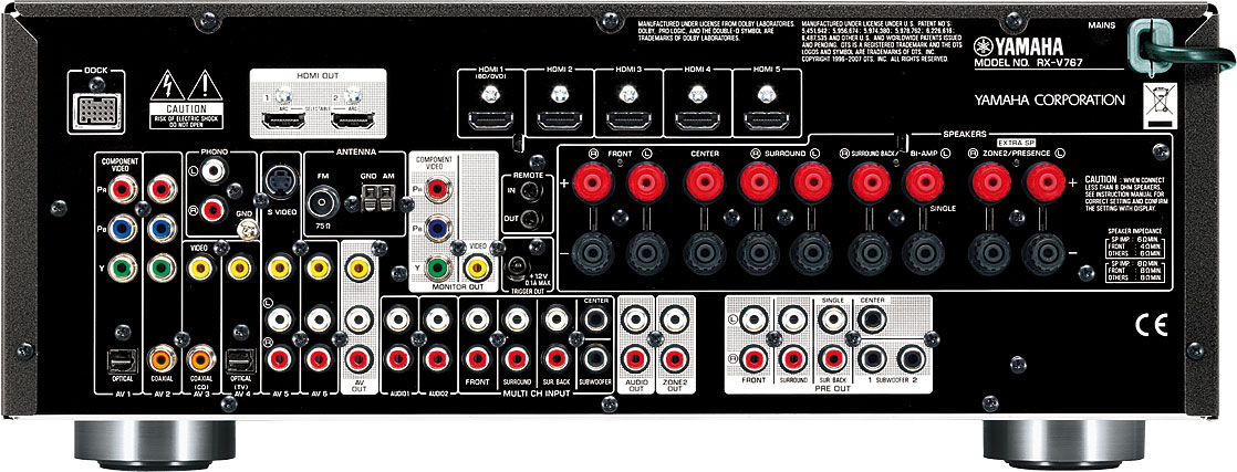 Yamaha RX-V767 7.1 channels Black – image 2