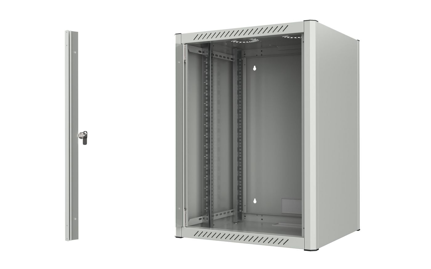 Lanview RWM16U56WH rack cabinet 16U Wall mounted rack White – image 2