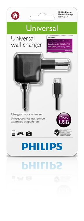 Philips DLP2205U/12 mobile device charger Mobile phone, Universal Black AC Indoor – image 2