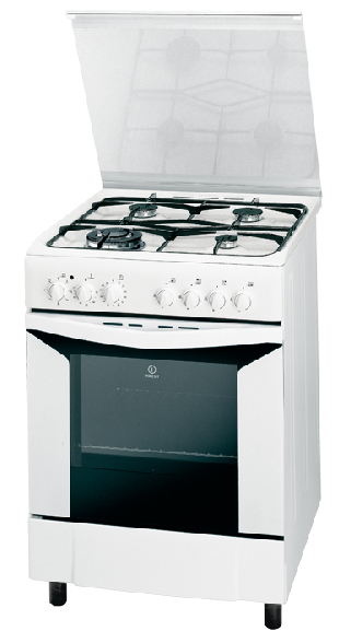 Indesit K6T52SW Freestanding cooker Gas White – image 1