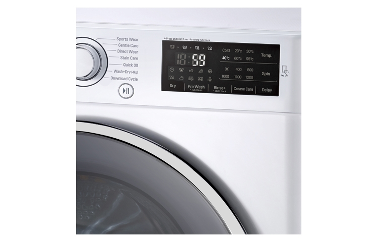 LG FH2U2HDM1N washer dryer Freestanding Front-load White – image 3