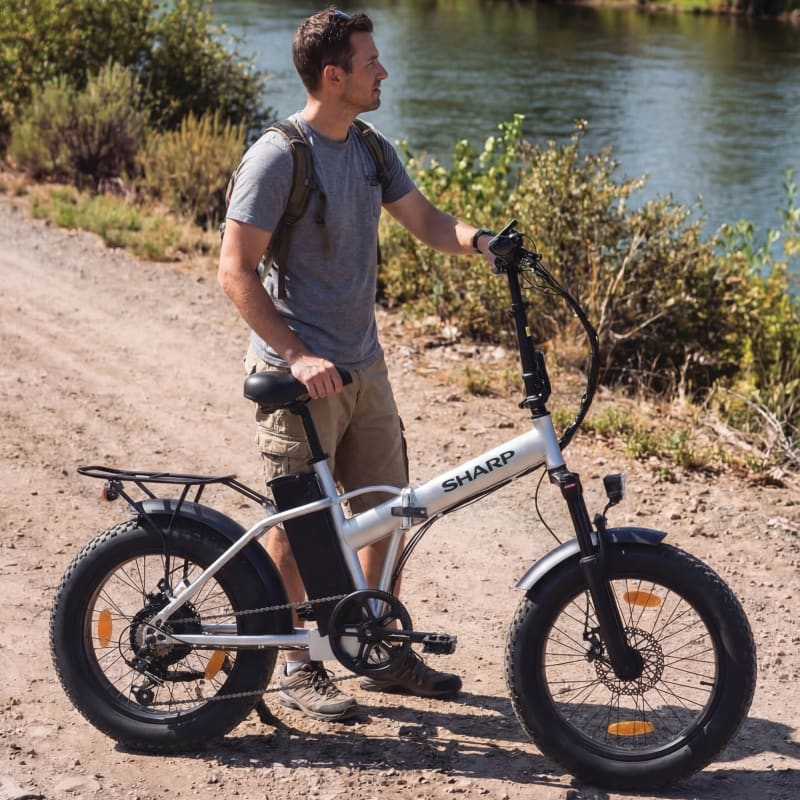 Sharp BK-FM03E-S electric bicycle Black, Silver Aluminium 17 – image 7