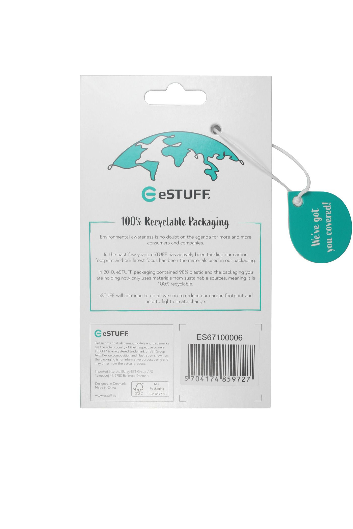 eSTUFF ES67100006 mobile phone case Cover Transparent – image 3