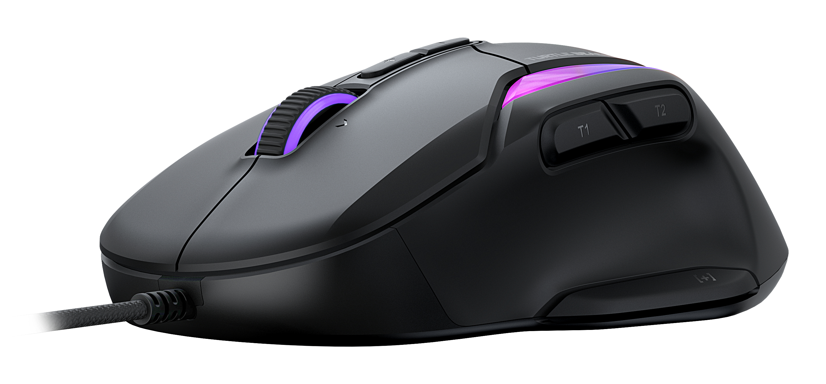 Turtle Beach Kone II - Souris Gaming RGB Ergonomique Filaire, Capteur Optique 26000 DPI, Interrupteurs Optiques 100 M de Clics, 23 Entrées Personnalisables, Molette 4D, Patins en PTFE pur - Noir