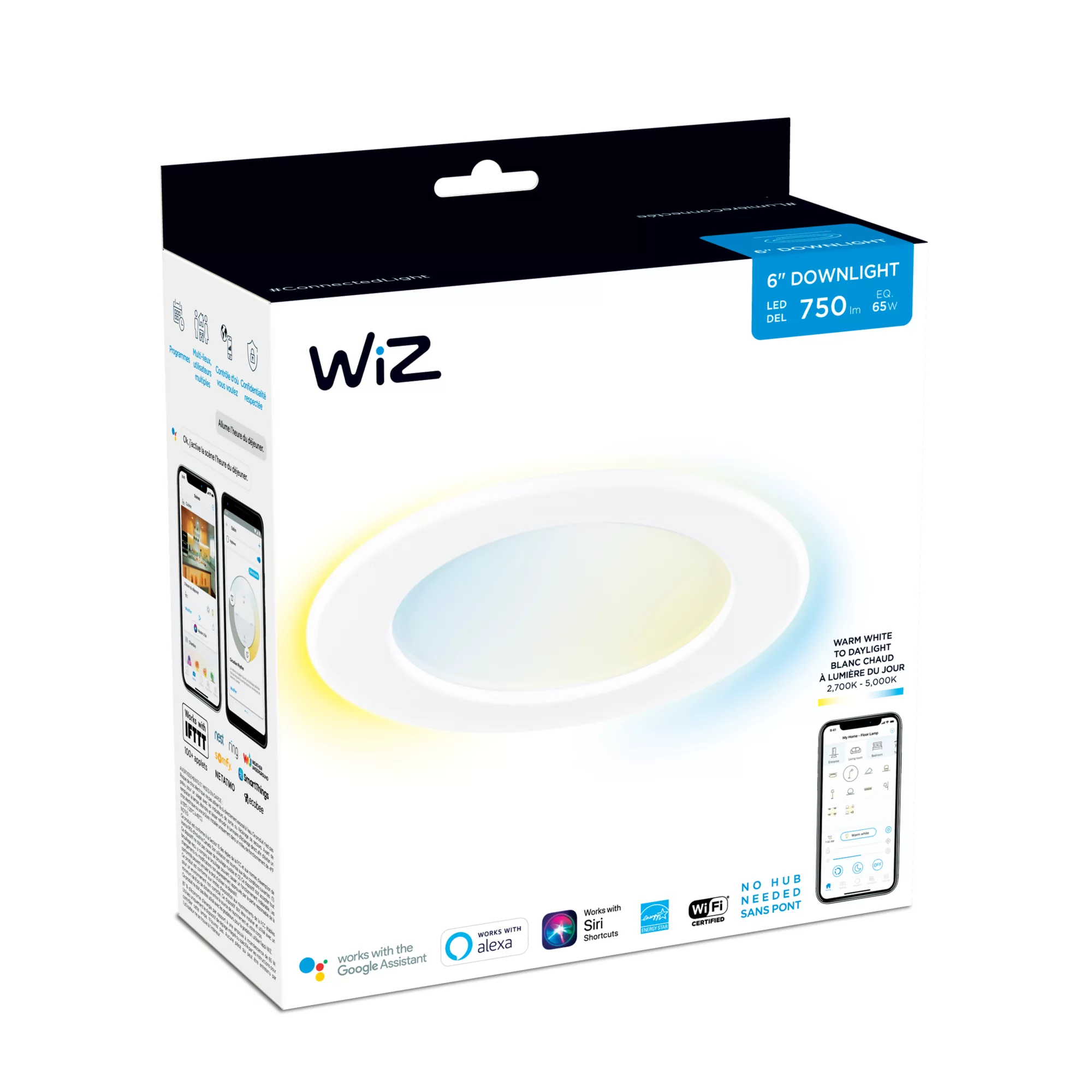 WiZ 046677556129 smart lighting Smart lighting spot Wi-Fi/Bluetooth – image 2