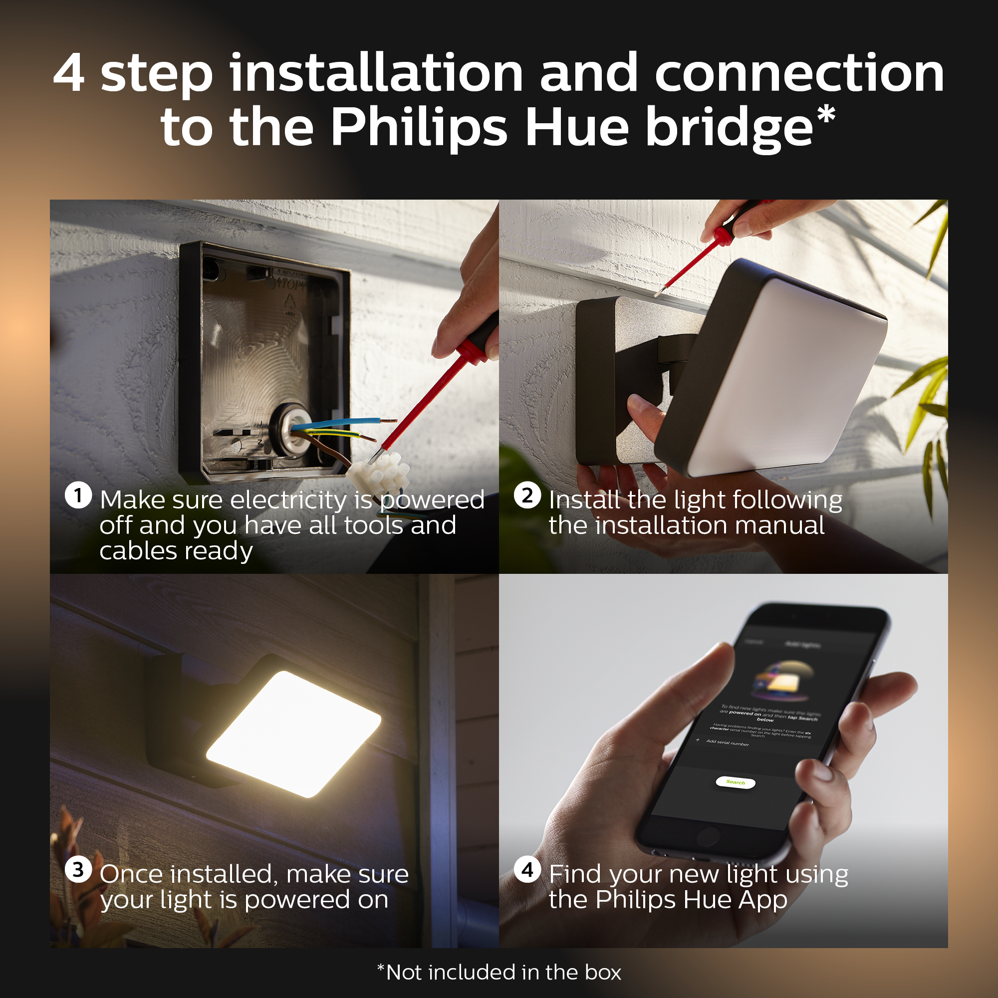 Philips by Signify Philips Hue White Welcome Outdoor Floodlight – image 8