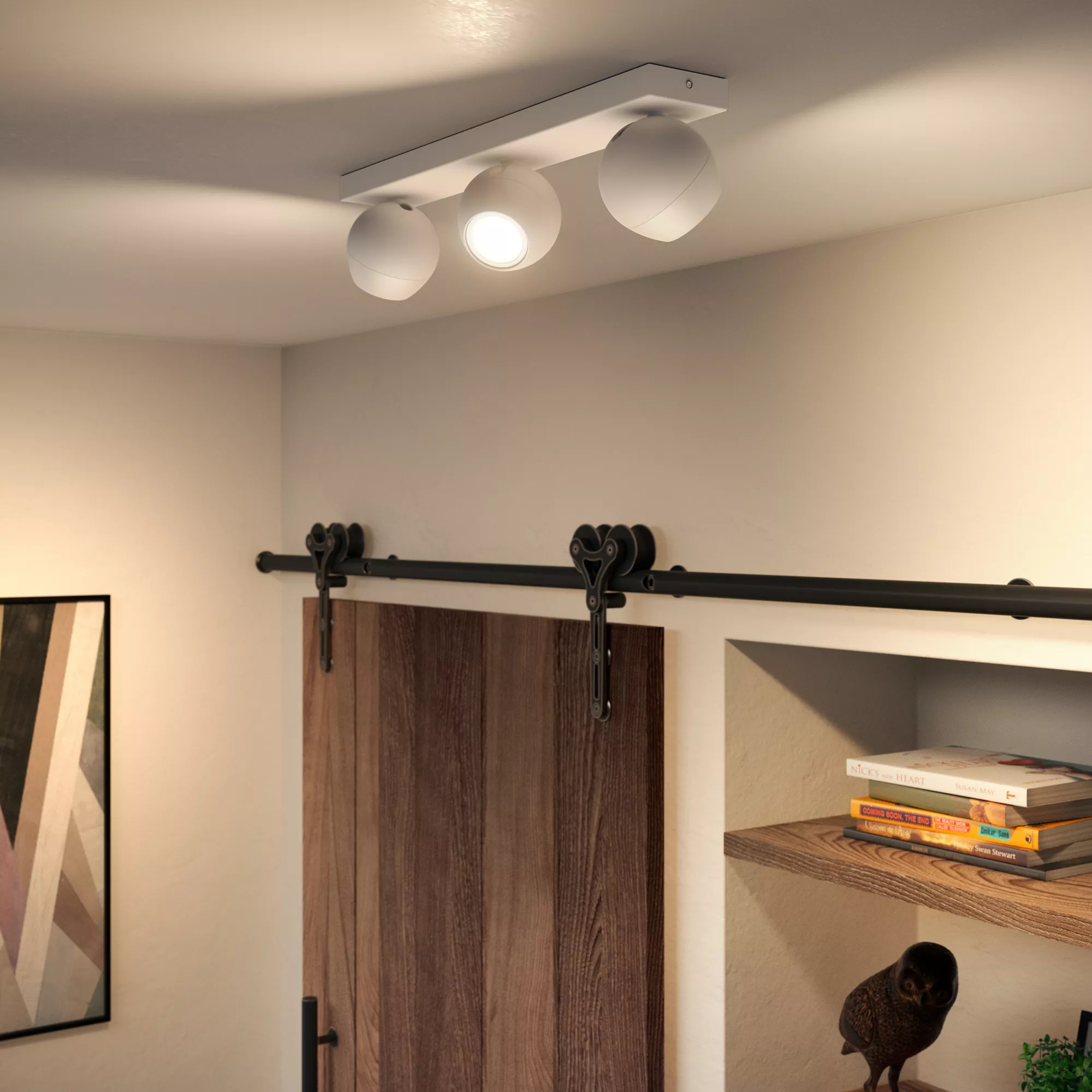 Philips by Signify Philips Hue White ambience Buckram triple spotlight – image 2