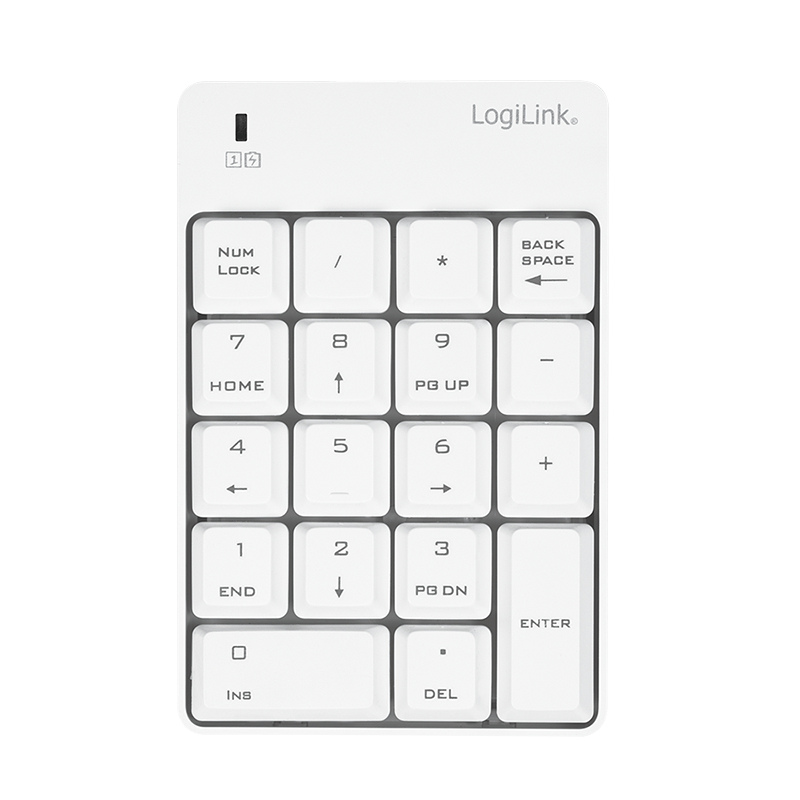LogiLink ID0186 numeric keypad Universal RF Wireless White – image 2