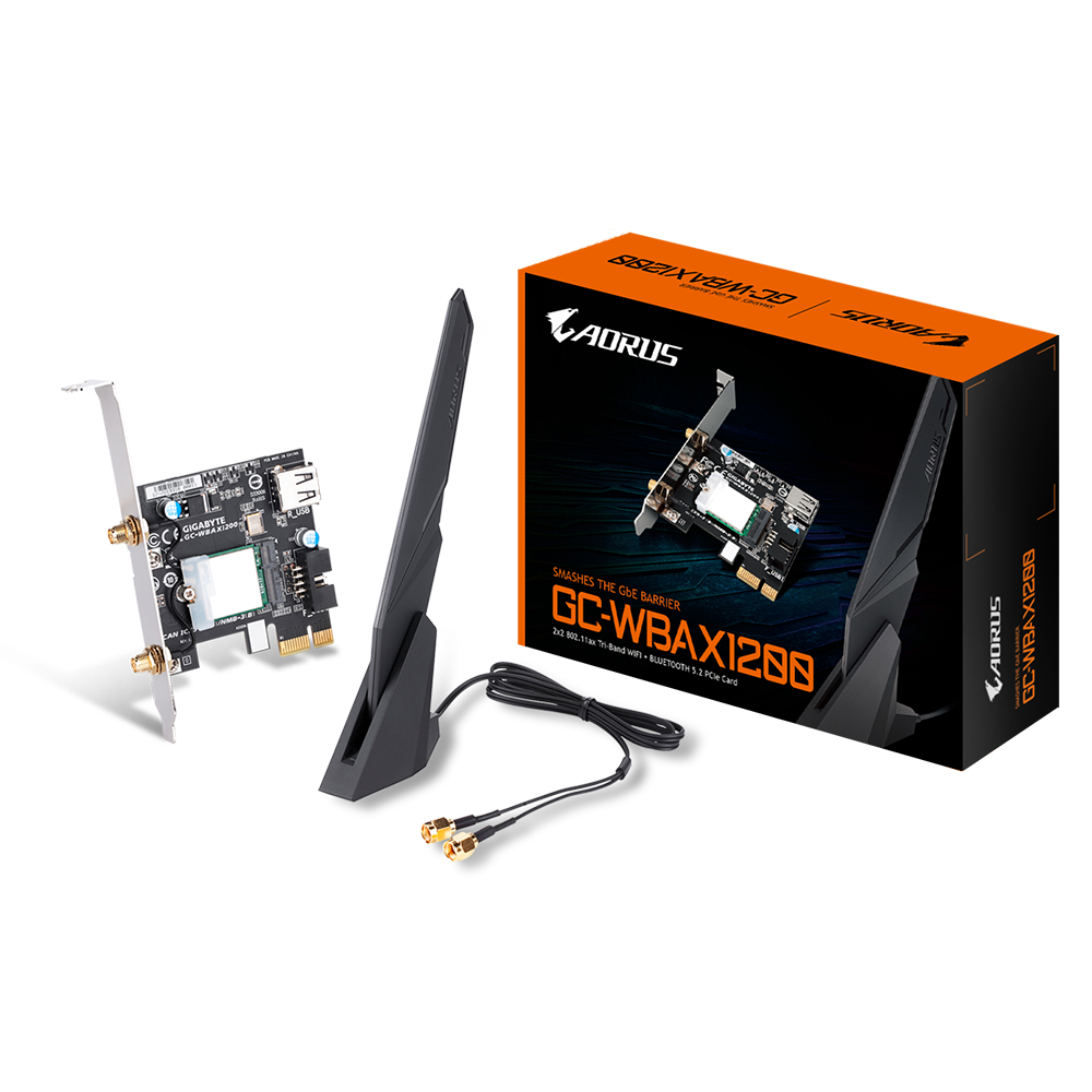 GIGABYTE GC-WBAX1200 network card Internal WLAN / Bluetooth 1200 Mbit/s – image 1