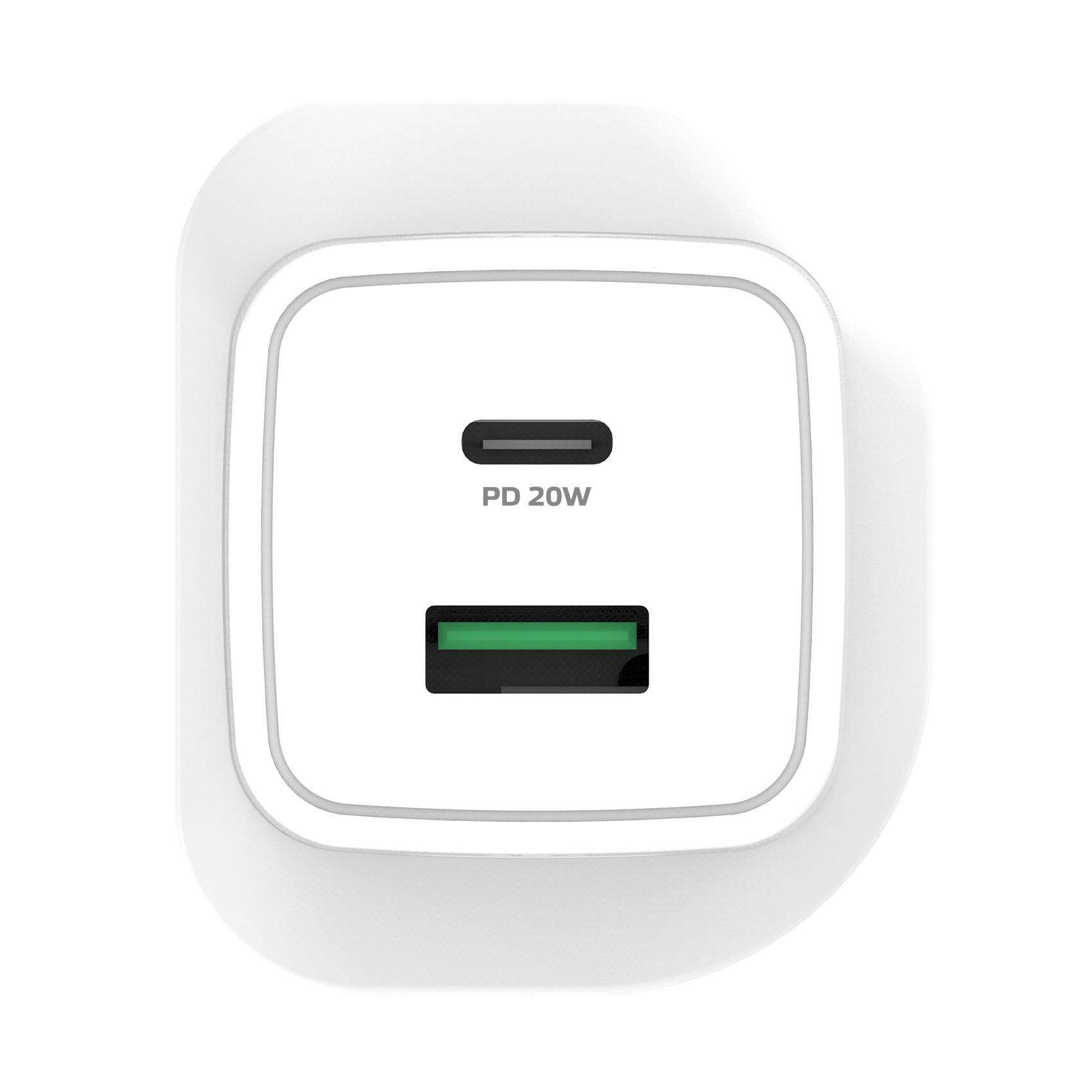 Celly TC2USBUSBC20WUK mobile device charger Smartphone, Smartwatch, Tablet White AC Indoor – image 4