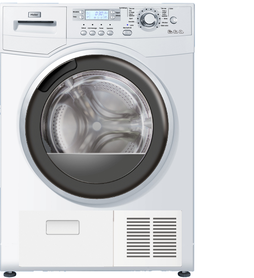 Haier HD80-A82-F tumble dryer Freestanding Front-load