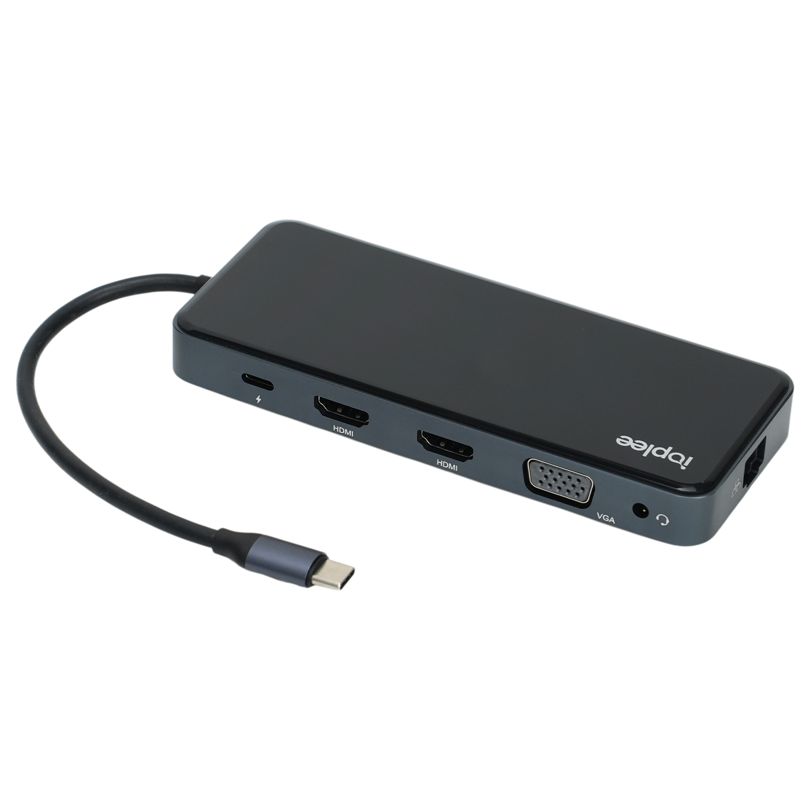 IOPLEE IOPEXTHE12IN1605 interface hub USB Type-C 5000 Mbit/s Grey – image 3