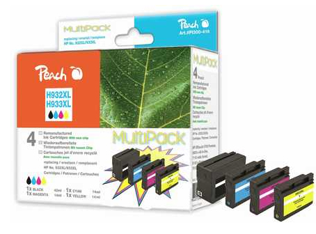 Peach PI300-416 PagePack Black, Cyan, Magenta, Yellow