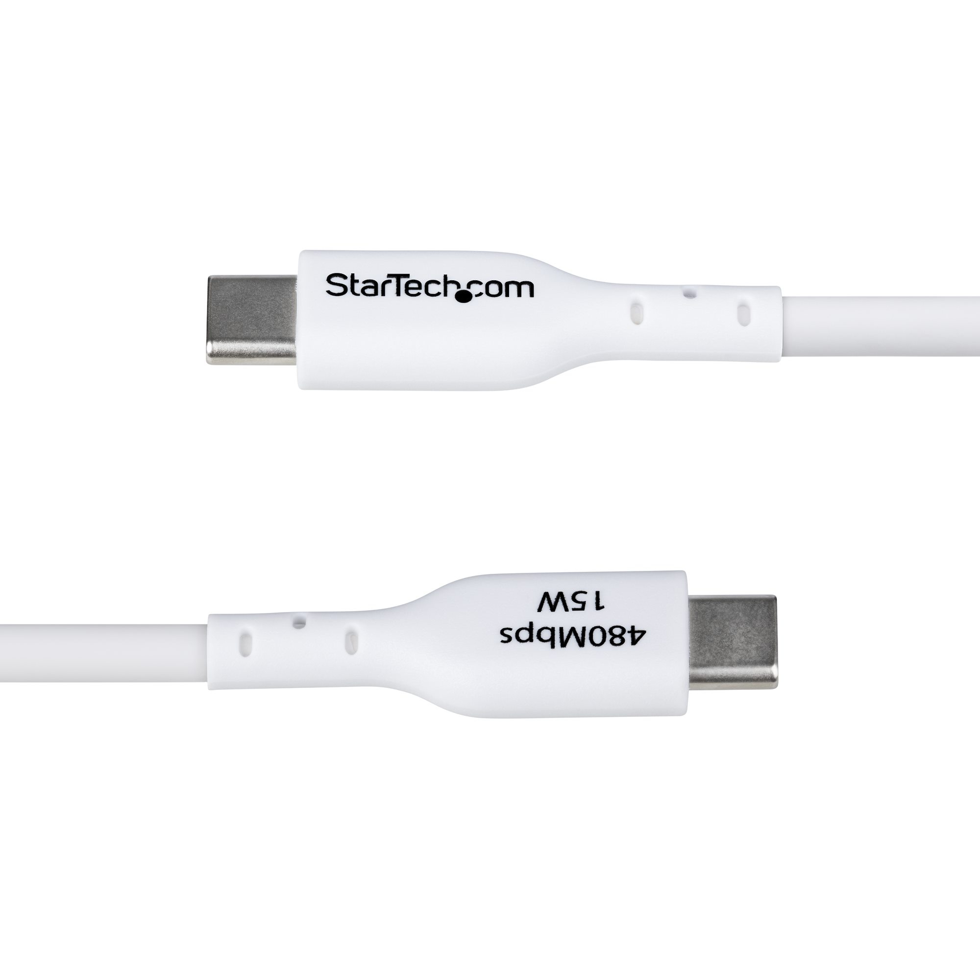 Resim StarTech.com USB2AC10FWHE USB 2.0 A-C Kablo, 3m, Beyaz