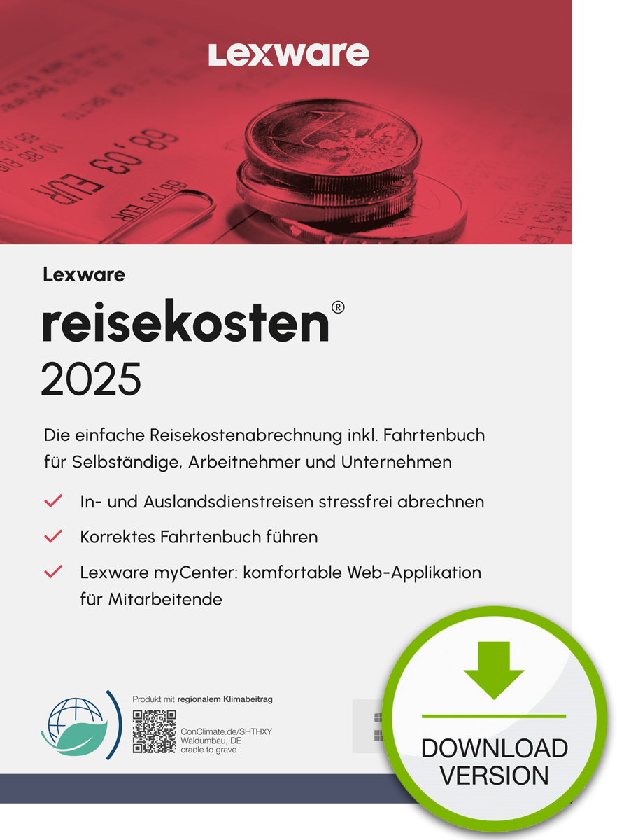 Lexware reisekosten 2025 "unbegrenzte Laufzeit" Download Contabilità