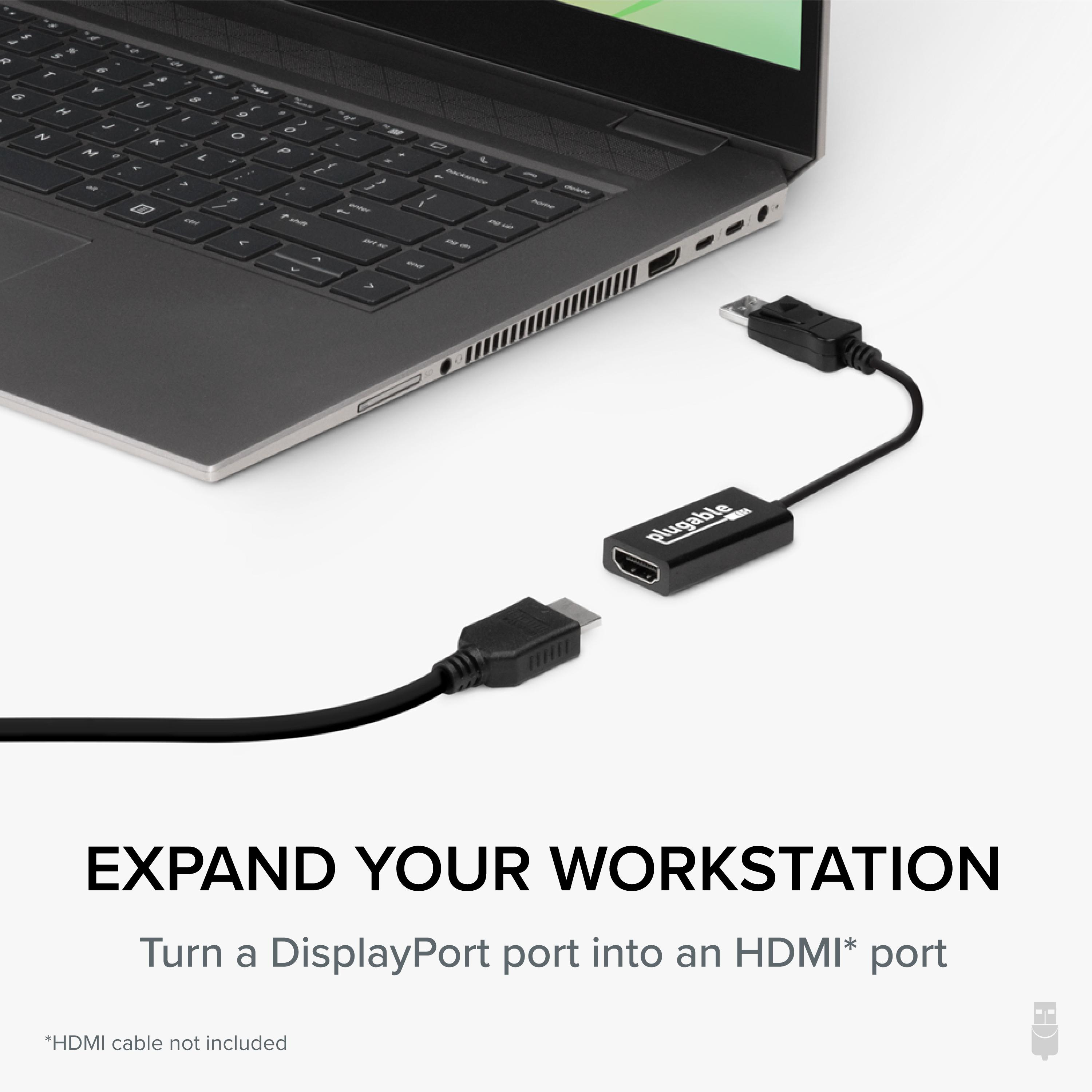 Resim Plugable Technologies Aktif DisplayPort - HDMI 2.0 Adaptör, 4K@60Hz