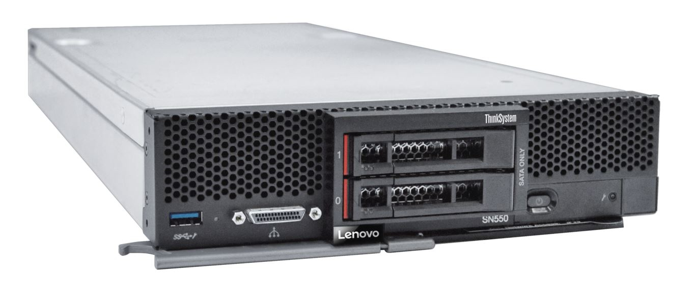 Lenovo ThinkSystem SN550 7X16 - Server - blade 2-way - 1 x Xeon Silver 4210R / up to 3.2 GHz - RAM 32 GB - no HDD - Matrox G200 - no OS - monitor: none