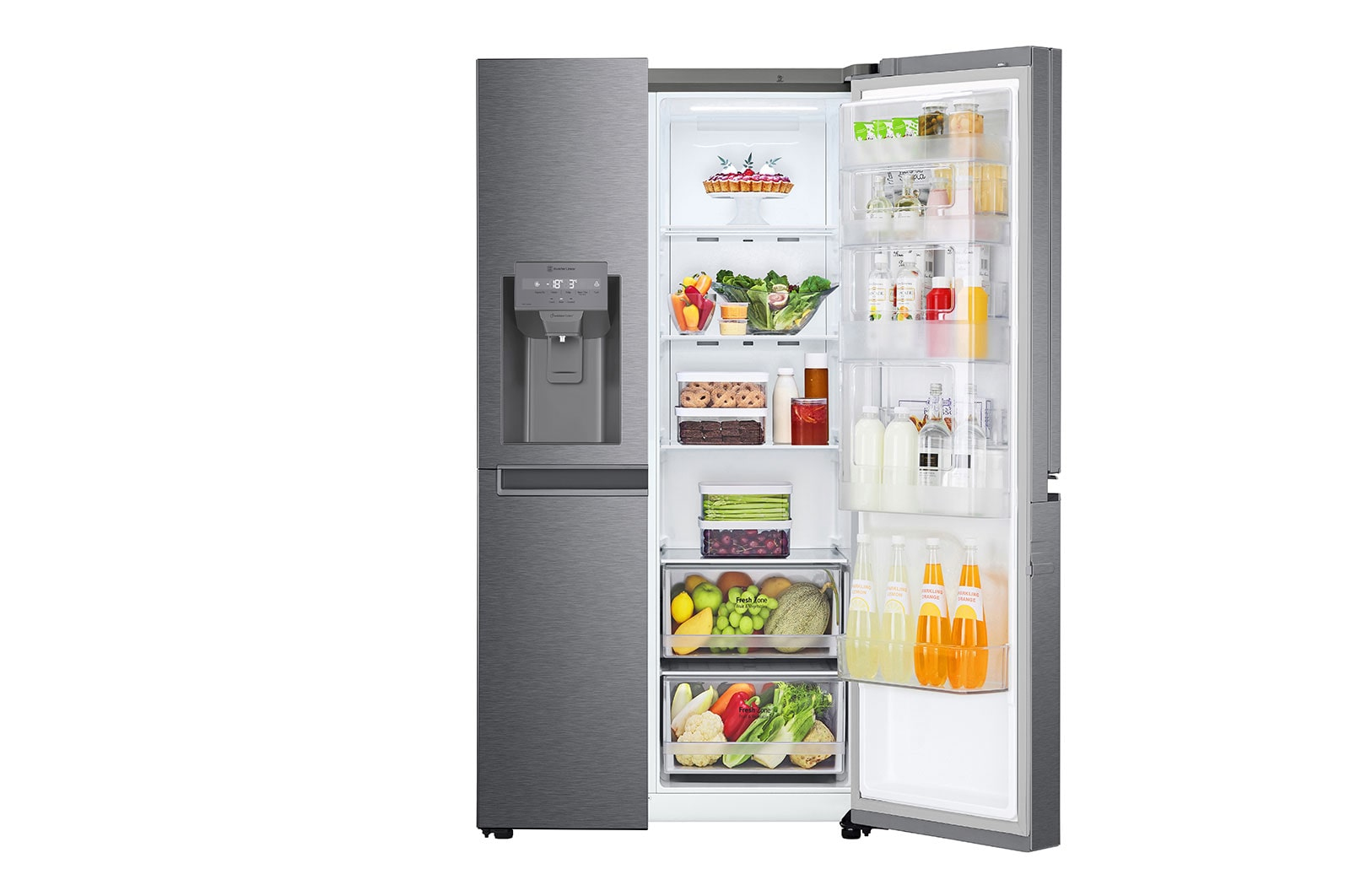 LG GSJV30DSXF side-by-side refrigerator Freestanding – image 6