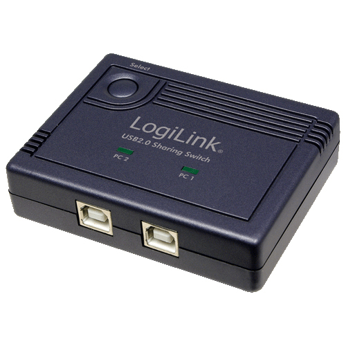 LogiLink UA0110 interface hub 480 Mbit/s Black