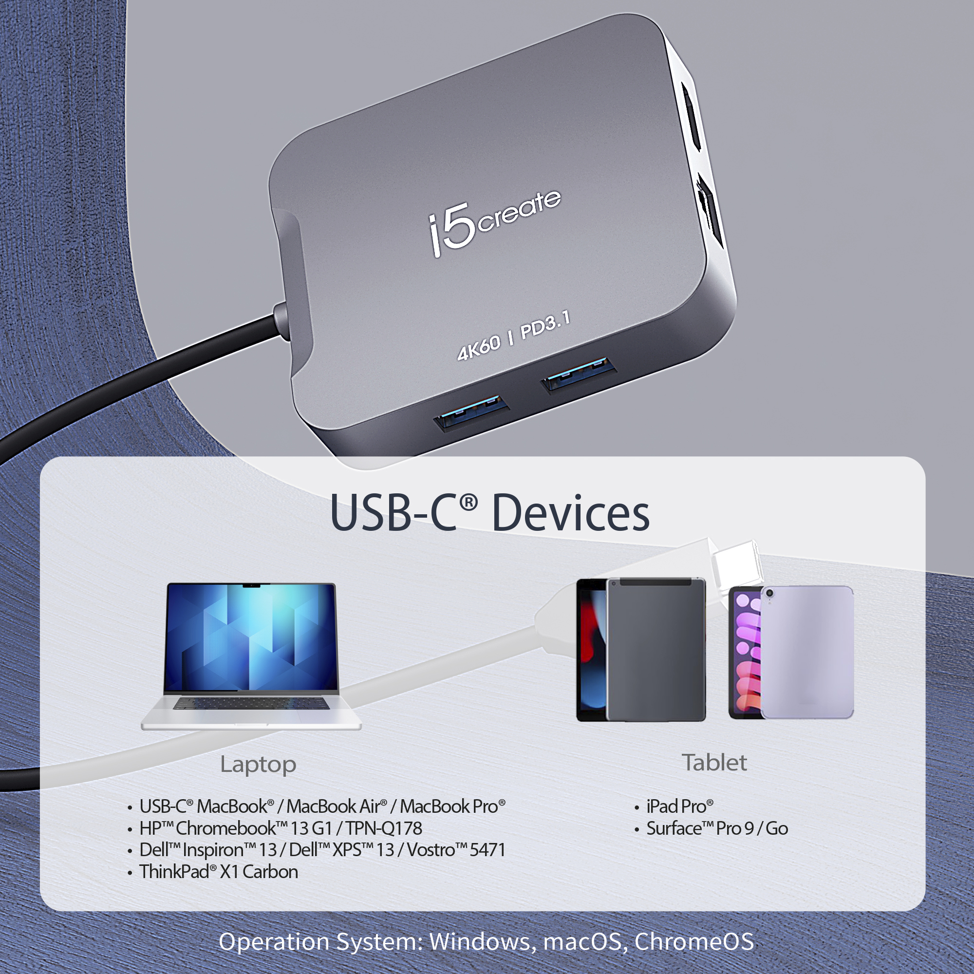 j5create JCD3191 4K60 Elite USB-C® Travel Adapter, Black – image 8