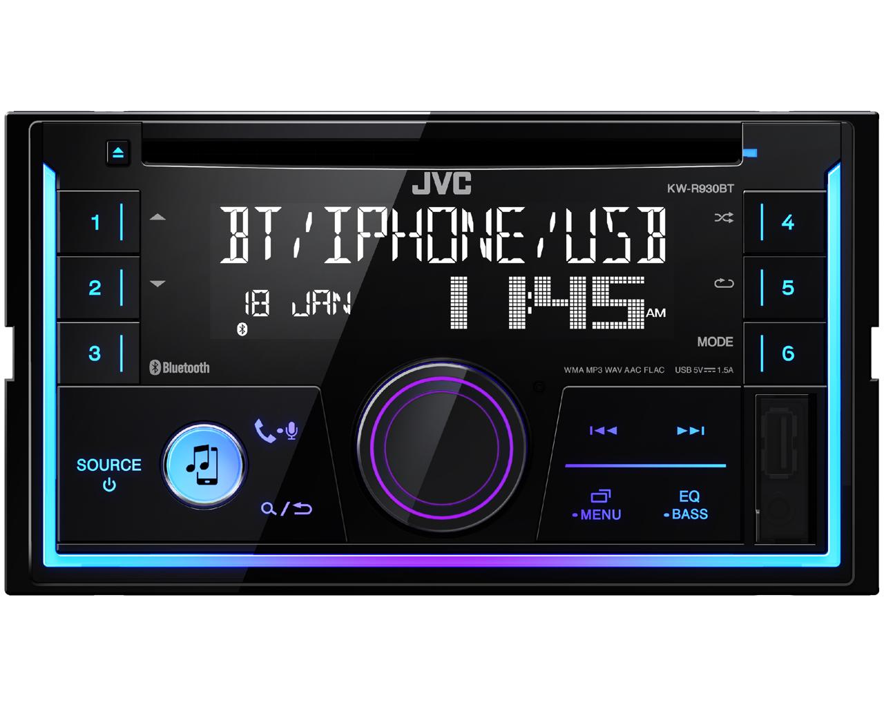 JVC KW-R930BT 2-DIN CD Receiver – image 1