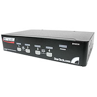 StarTech.com 4 Port Multi-platform PS2+USB StarView KVM Switch for PC/Mac