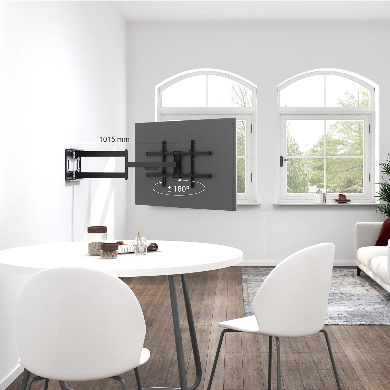 AISENS WT80TSLE-161 TV mount/stand 2.03 m (80") Black – image 5