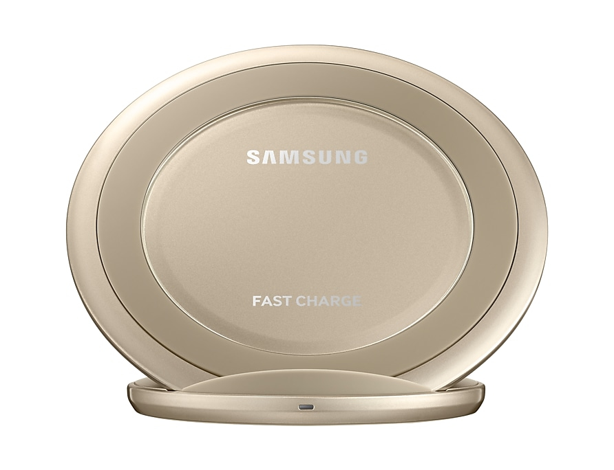 Samsung EP-NG930BFEGAE mobile device charger Smartphone Gold USB Wireless charging Fast charging Indoor