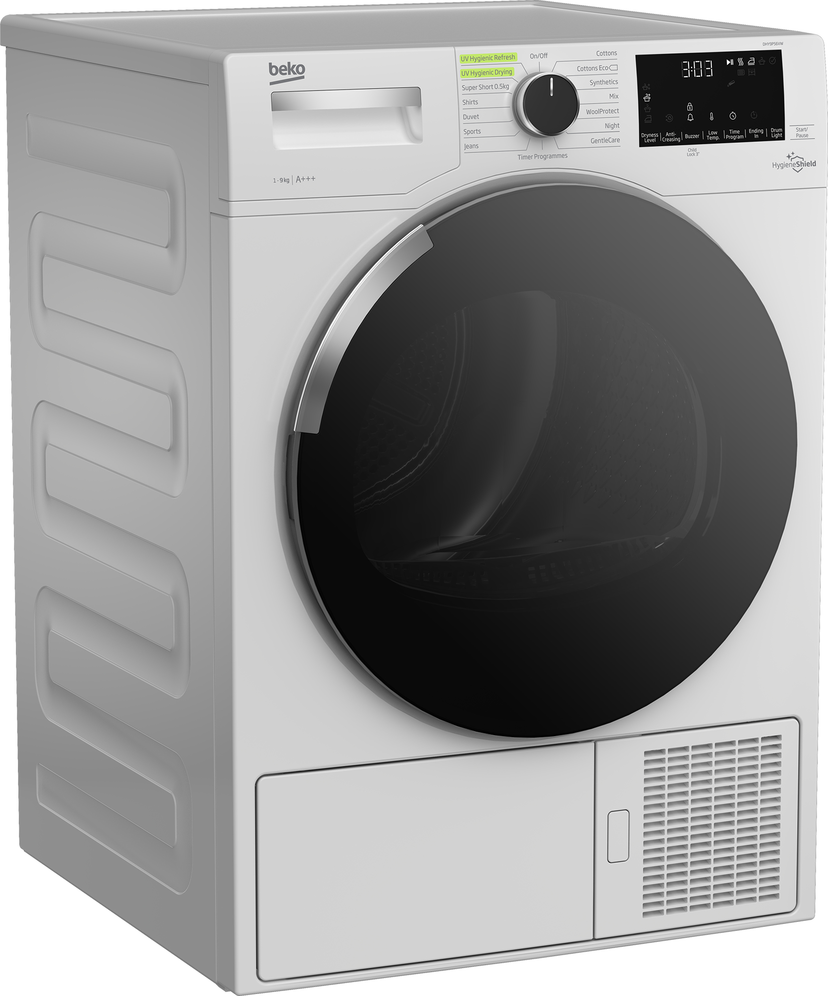 Beko DHY9P56VW tumble dryer Freestanding Front-load – image 3