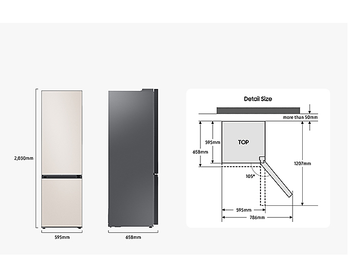 Samsung RB38A7B6CCE/EF fridge-freezer Freestanding – image 4