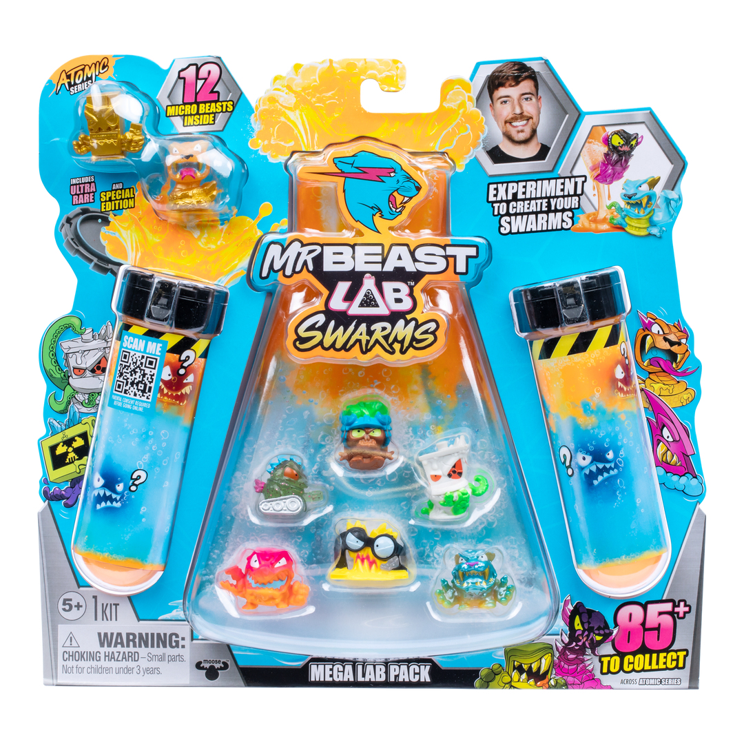 عکس موس تویز MrBeast Lab Swarms S2 مگا لب بسته ۱۲ عددی