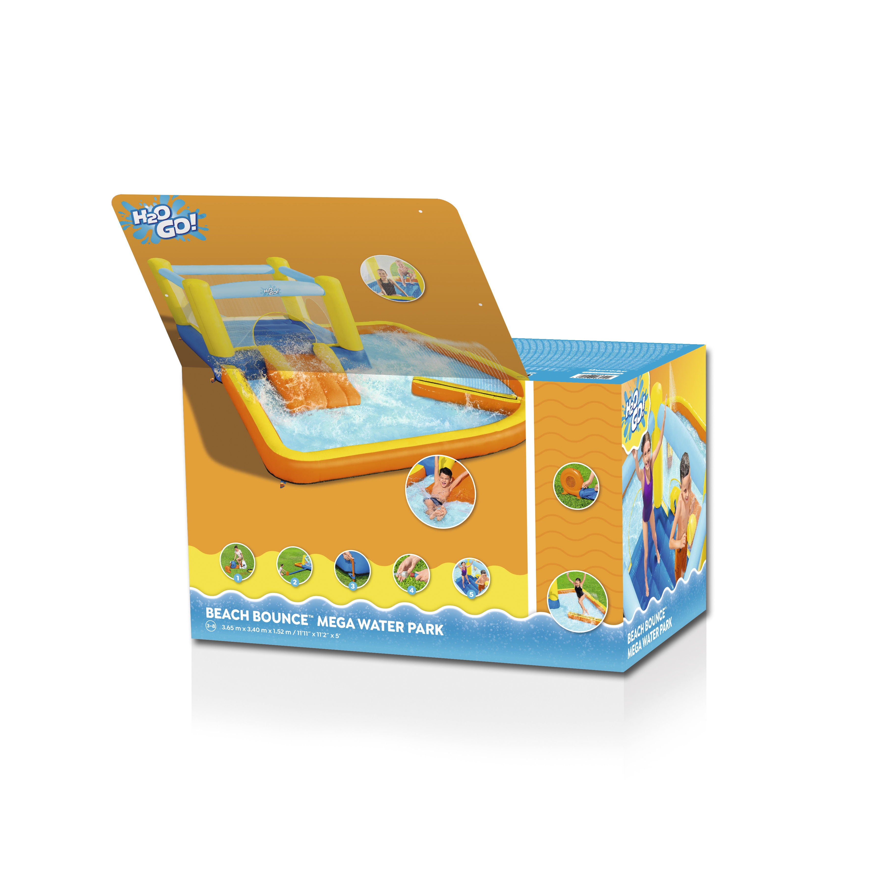 عکس پارک آبی بادی بزرگ H2OGO! Beach Bounce™ برای کودکان 1.52 متر